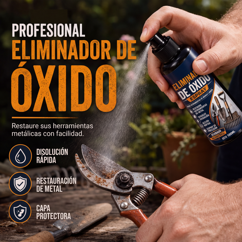 🔥Oferta Especial 50% de descuento🔥 Spray removedor de óxido para metal – Ayuda a disolver el óxido, 100ml, para hierro y acero 🔧