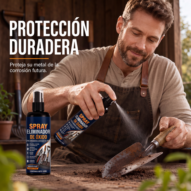🔥Oferta Especial 50% de descuento🔥 Spray removedor de óxido para metal – Ayuda a disolver el óxido, 100ml, para hierro y acero 🔧