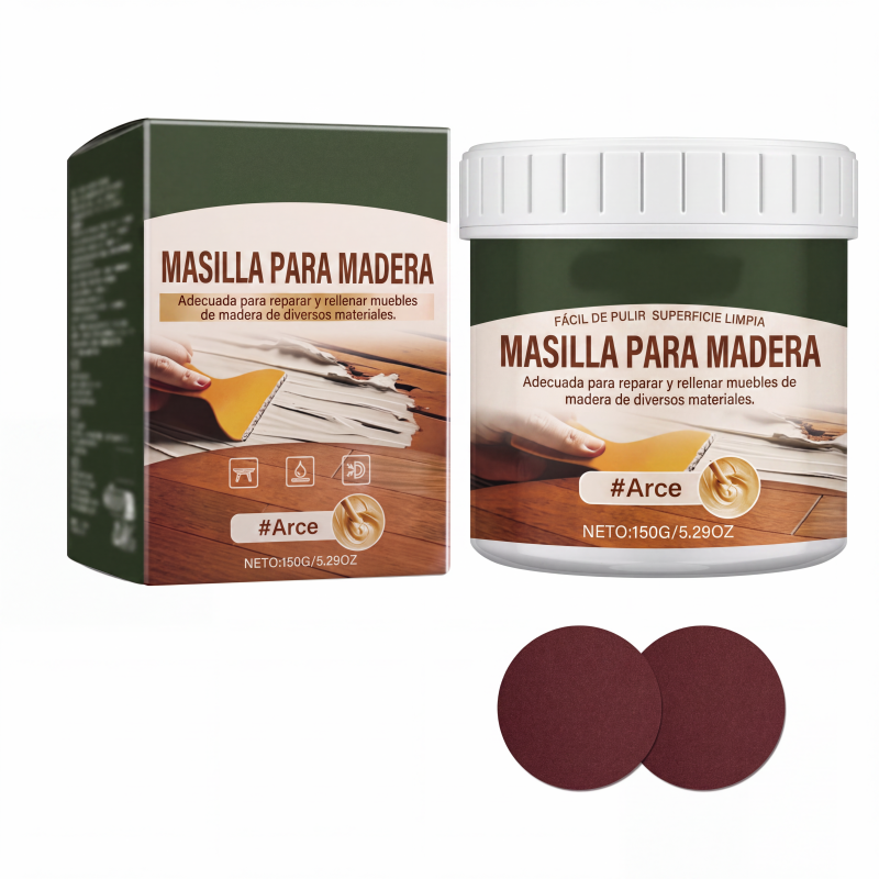 🔥VENTA FLASH🔥 Masilla de reparación para madera: rellena grietas y desportilladuras, alisa superficies, se integra a la madera oscura – ¡Aplicación sencilla!
