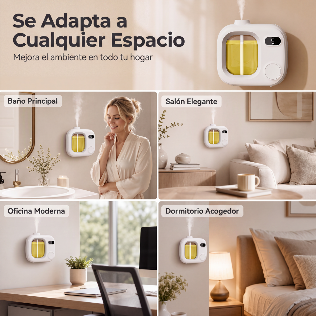 💗ÚLTIMO DÍA DE REBAJAS: 50% DE DESCUENTO⚡MÁS DE 50.000 UNIDADES VENDIDAS💕Difusor de aromas LED inteligente con control de niebla