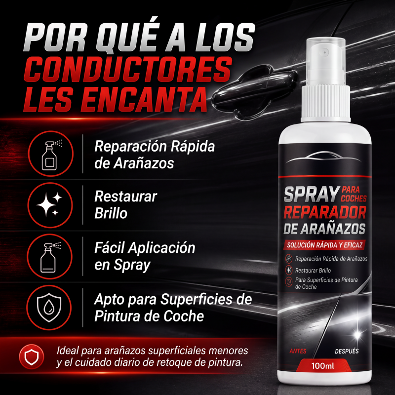 Spray reparador universal de arañazos para coche