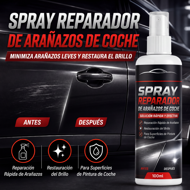 Spray reparador universal de arañazos para coche
