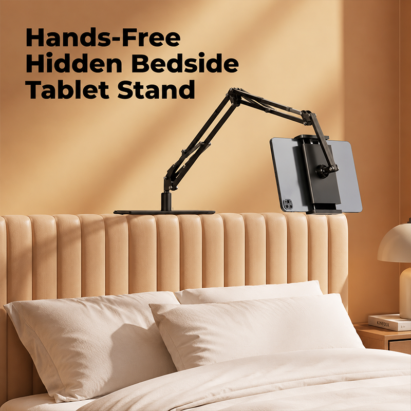 🛏️🧲 Soporte magnético para tablet para cama. Base oculta debajo del colchón, sujeción segura y modo manos libres para ver series sin cansarte 📺✨