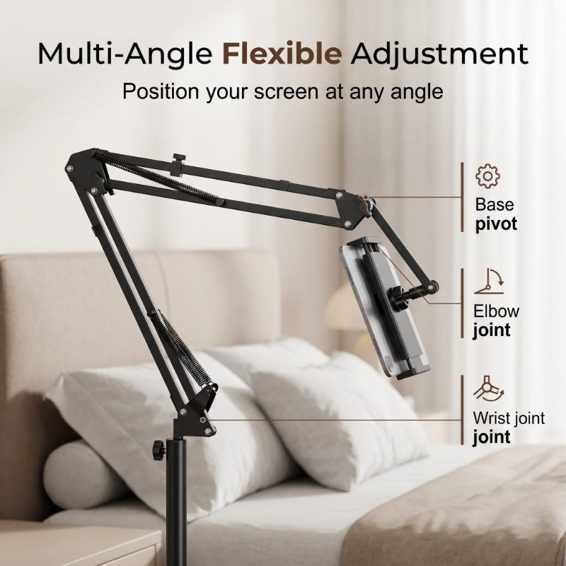 🛏️🧲 Soporte magnético para tablet para cama. Base oculta debajo del colchón, sujeción segura y modo manos libres para ver series sin cansarte 📺✨