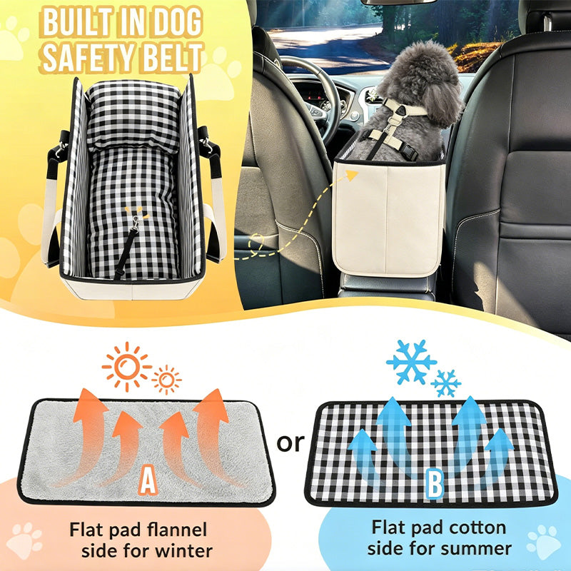 🐶Asiento elevador seguro para mascotas para transporte