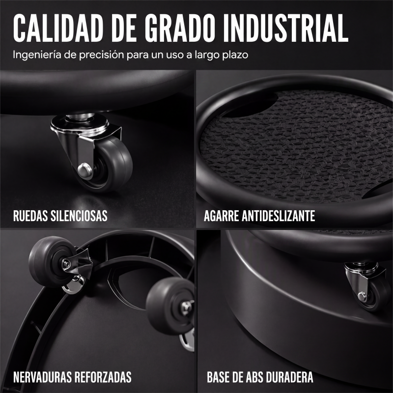 Rueda de abdominales con alfombrilla protectora para rodillas