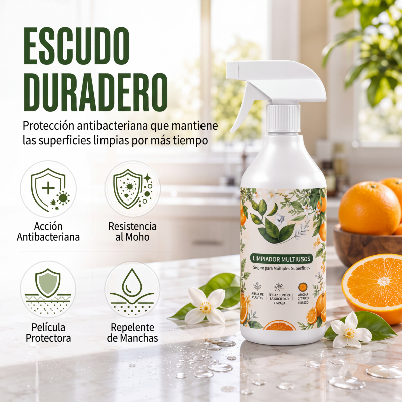 🧴🧽 Spray Desengrasante de Cocina Resistente – Potente Eliminador de Grasa para la Limpieza del Hogar