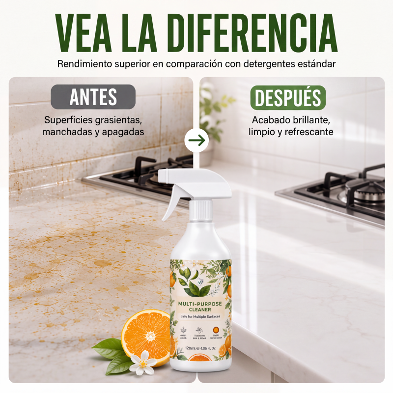 🧴🧽 Spray Desengrasante de Cocina Resistente – Potente Eliminador de Grasa para la Limpieza del Hogar