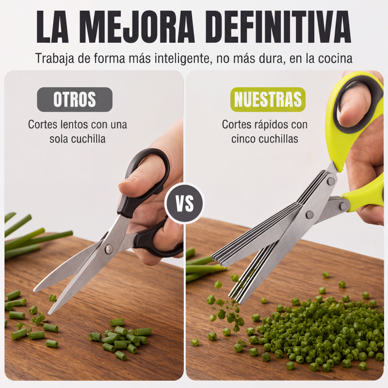 📢📢¡57% DE DESCUENTO! ⏰Tijeras de cocina de acero inoxidable multicapa