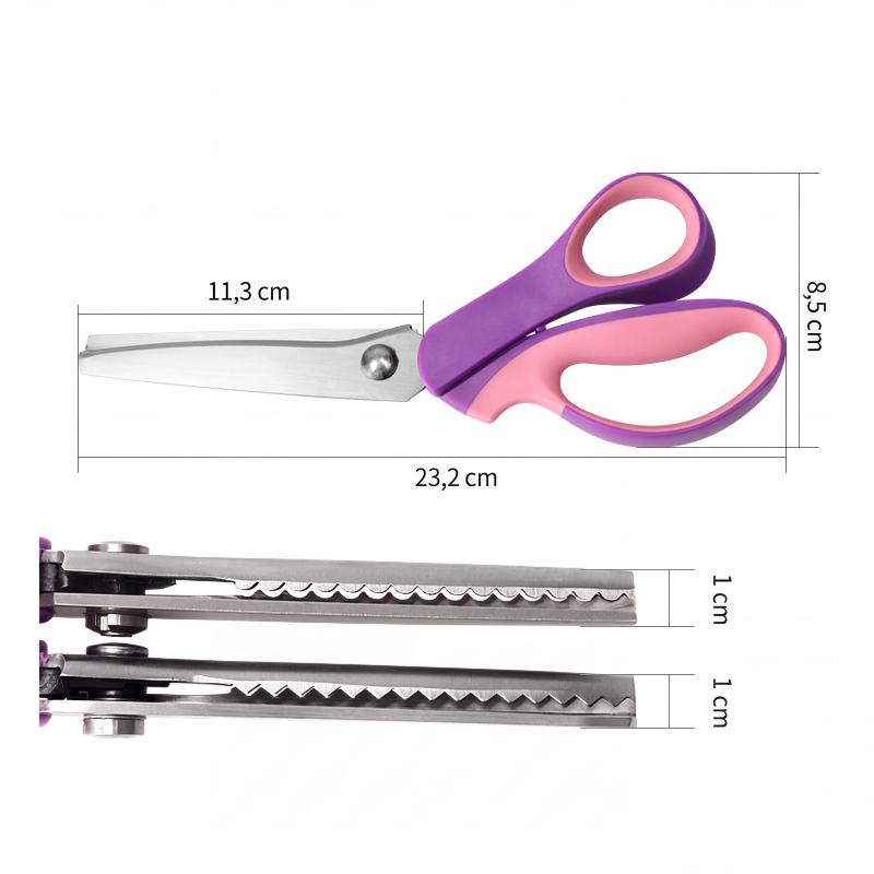 📢📢¡50 % de descuento!!🥳✨Tijeras zigzag multiusos, tijeras dentadas✂️🧵