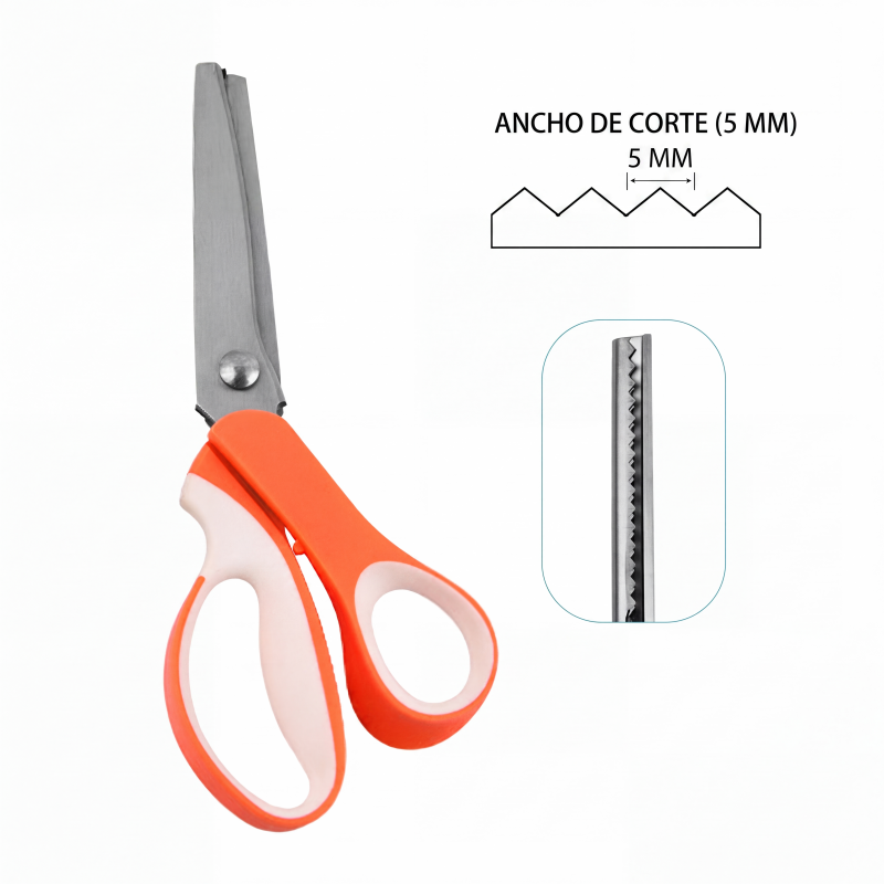 📢📢¡50 % de descuento!!🥳✨Tijeras zigzag multiusos, tijeras dentadas✂️🧵