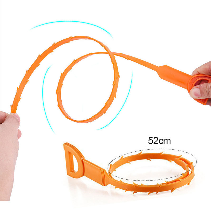 🌀 ¡50% DE DESCUENTO AHORA! 🔧 Limpiador de desagüe en espiral de 52 cm – cerdas flexibles, longitud excelente y reutilizable – perfecto para fregaderos, bañeras e inodoros 🚽
