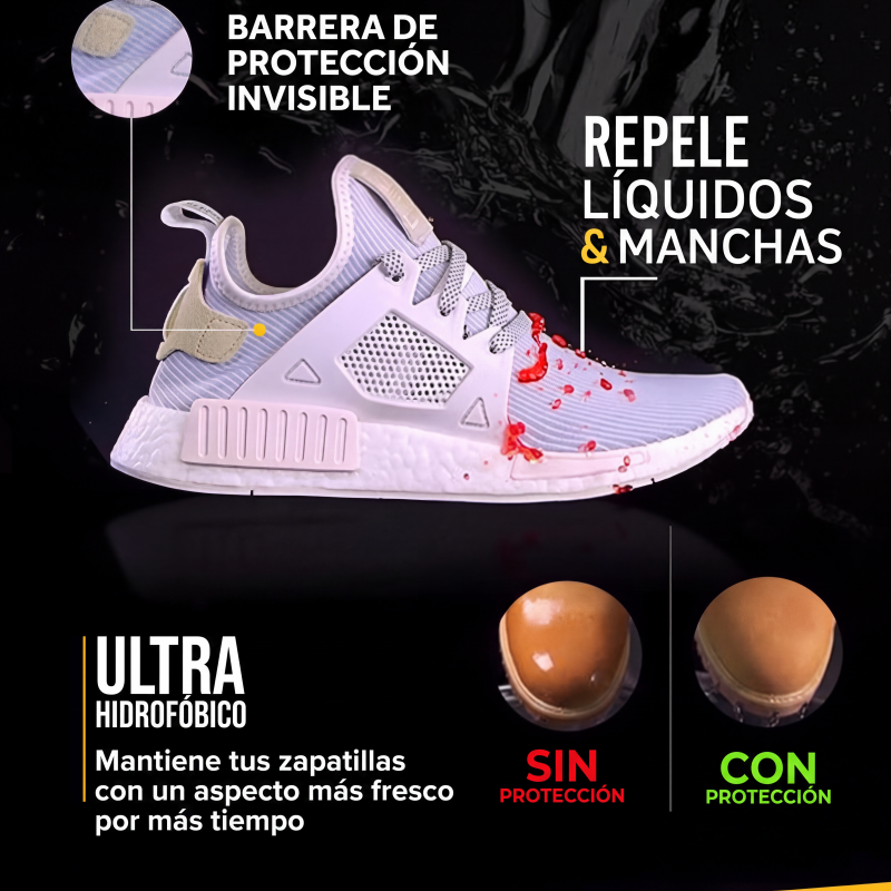Aerosol impermeabilizante multifuncional para ropa y calzado
