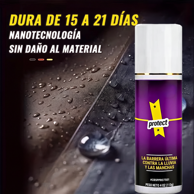 Aerosol impermeabilizante multifuncional para ropa y calzado