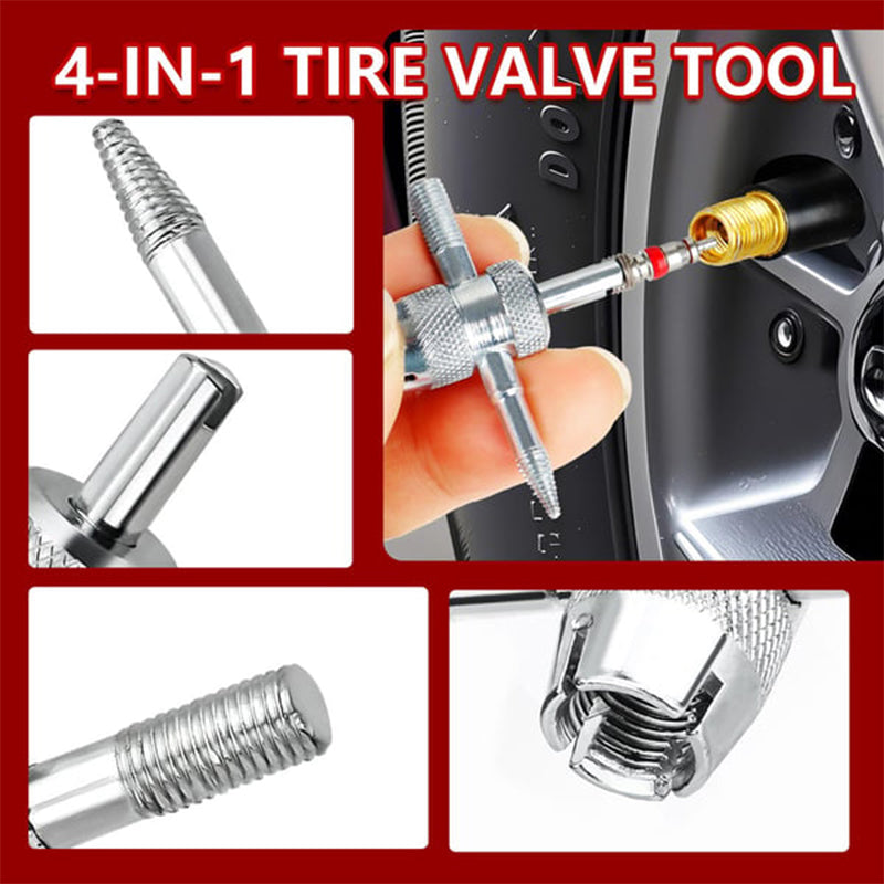 🎉 Oferta ¡Venta 2026 — Más de 13.000 unidades vendidas! 🔧 Juego de herramientas para válvulas de neumáticos – Extrae e instala núcleos de válvula en minutos – ¡Olvídate del taller de reparaciones! ✨