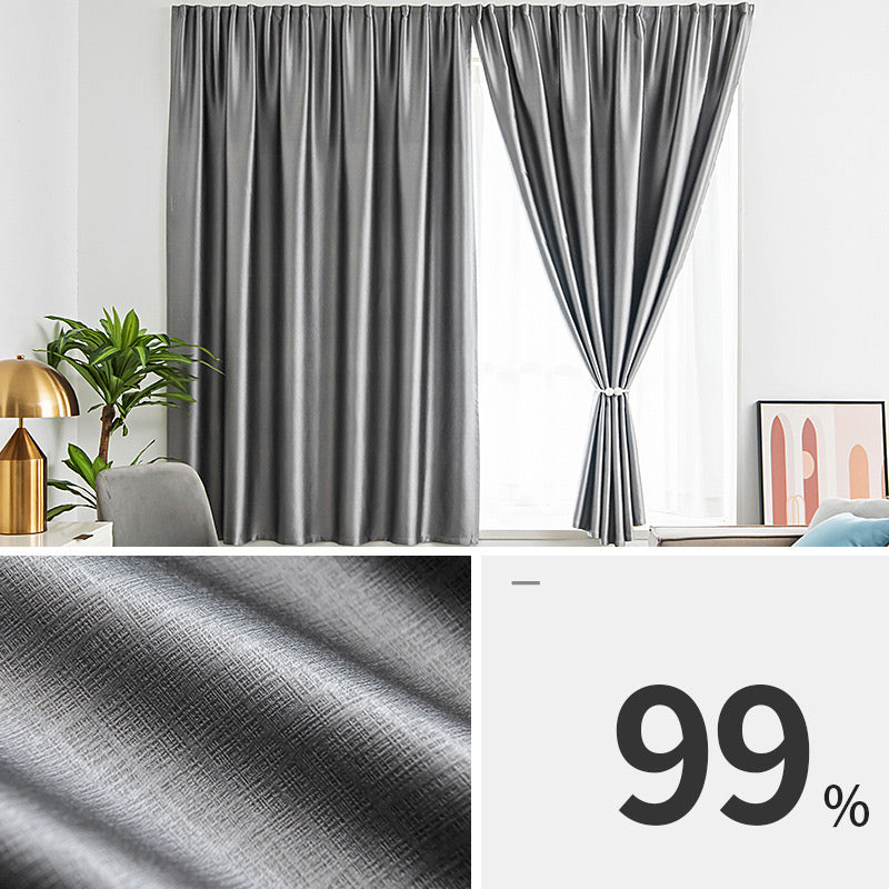 Cortina opaca autoadhesiva para dormitorio