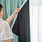 Cortina opaca autoadhesiva para dormitorio