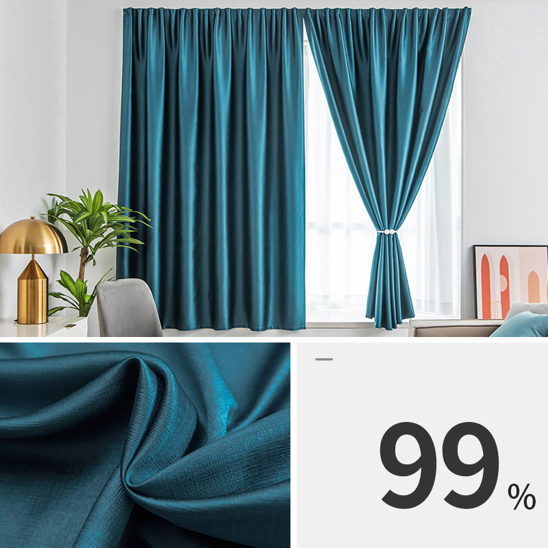 Cortina opaca autoadhesiva para dormitorio