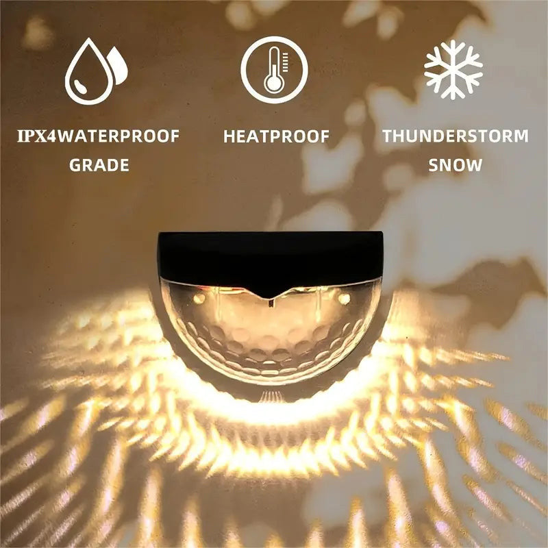 Luces solares decorativas resistentes al agua para vallas, uso exterior