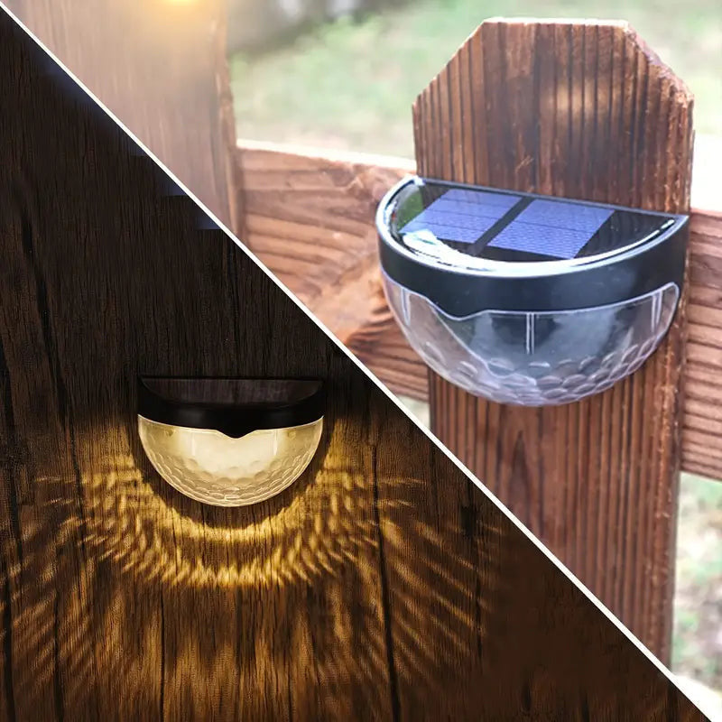 Luces solares decorativas resistentes al agua para vallas, uso exterior