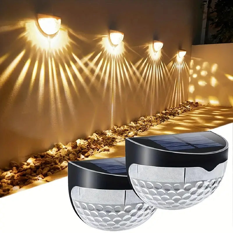 Luces solares decorativas resistentes al agua para vallas, uso exterior