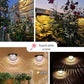 Luces solares decorativas resistentes al agua para vallas, uso exterior