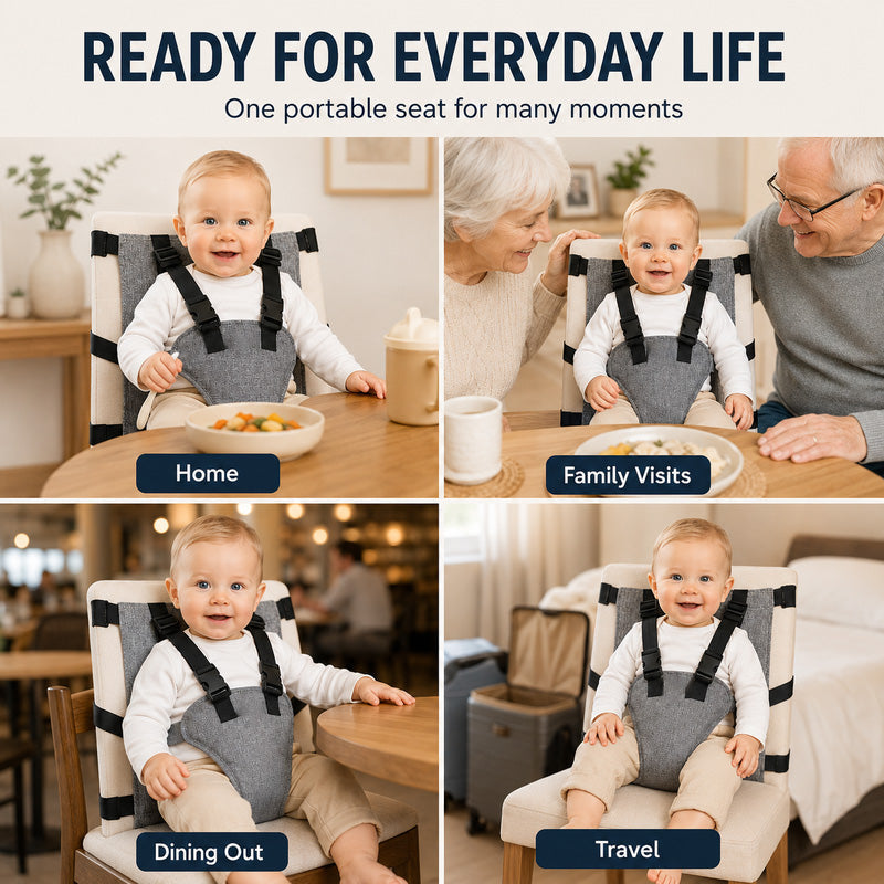 👶Arnés de seguridad portátil para silla alta de bebé