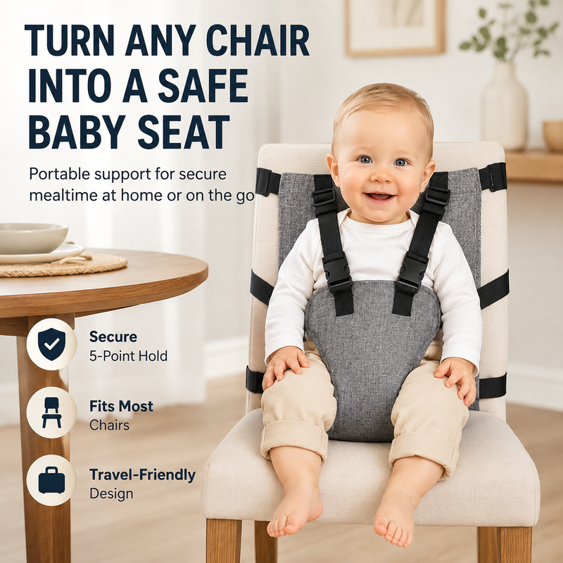 👶Arnés de seguridad portátil para silla alta de bebé
