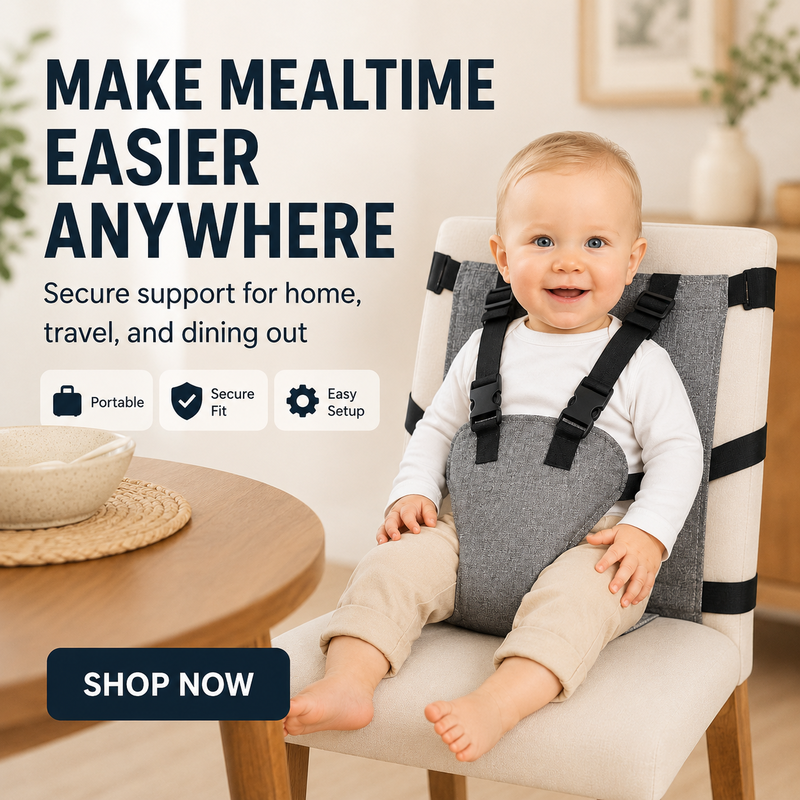 👶Arnés de seguridad portátil para silla alta de bebé