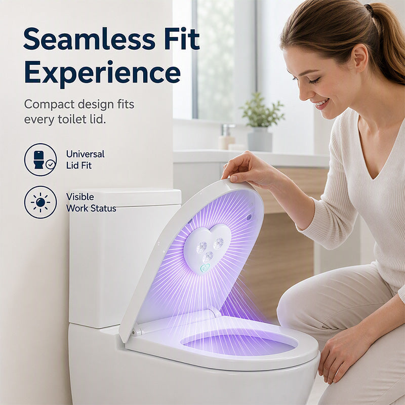 💡 ¡50% DE DESCUENTO! ¡Más de 50 MIL unidades vendidas! Esterilizador de inodoro UVC – sensor inteligente, diseño en forma de corazón, mantén el inodoro más fresco gracias a la luz UV 🚽✨
