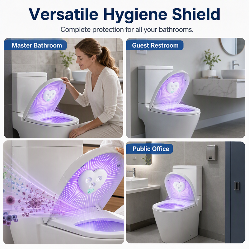 💡 ¡50% DE DESCUENTO! ¡Más de 50 MIL unidades vendidas! Esterilizador de inodoro UVC – sensor inteligente, diseño en forma de corazón, mantén el inodoro más fresco gracias a la luz UV 🚽✨