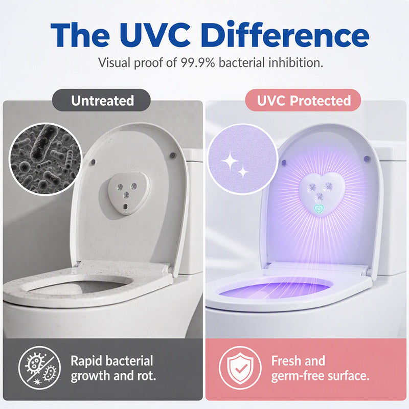 💡 ¡50% DE DESCUENTO! ¡Más de 50 MIL unidades vendidas! Esterilizador de inodoro UVC – sensor inteligente, diseño en forma de corazón, mantén el inodoro más fresco gracias a la luz UV 🚽✨
