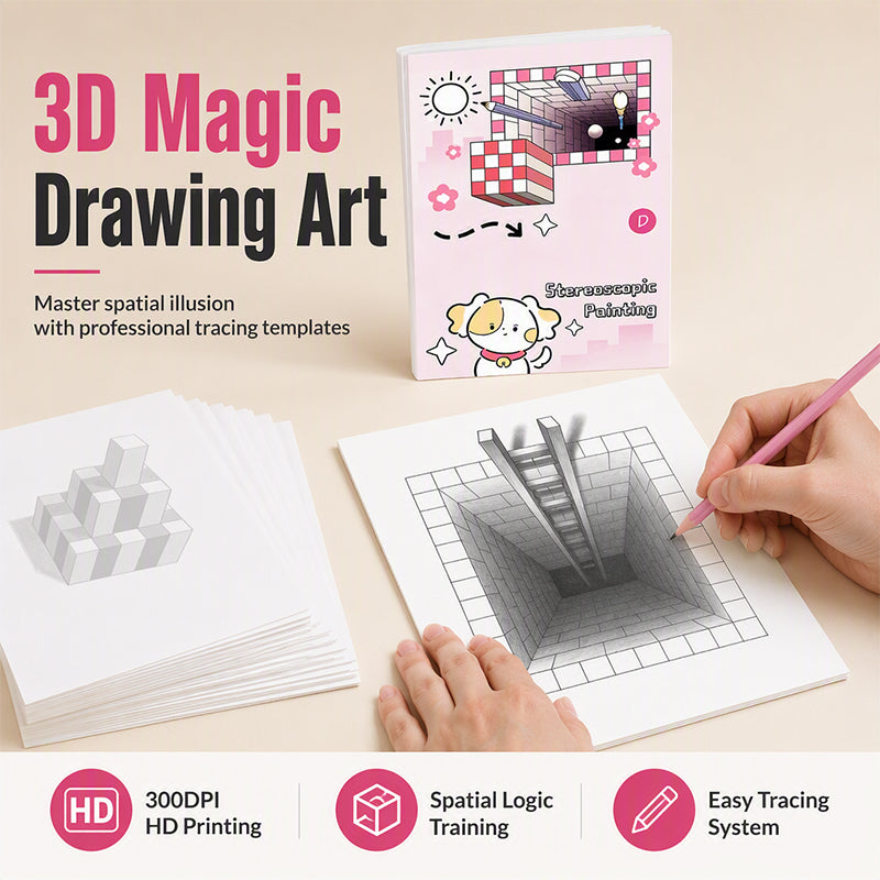 📢📢 ¡50% DE DESCUENTO!! ⏰ Libro de calco tridimensional 3D para niños con actividades de colorear y recortar papel