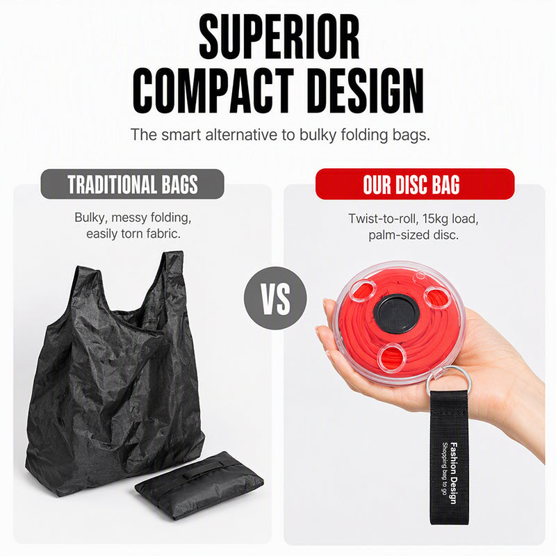 🛍️ Bolsa de compra portátil enrollable, fácil de transportar