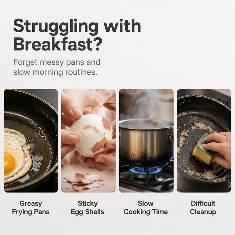 🥚⚡ Escalfador de Huevos para Microondas – Con Tapa y Asa, Prepara Huevos Perfectos en Minutos sin Salpicaduras ni Aceite 🛡️✨