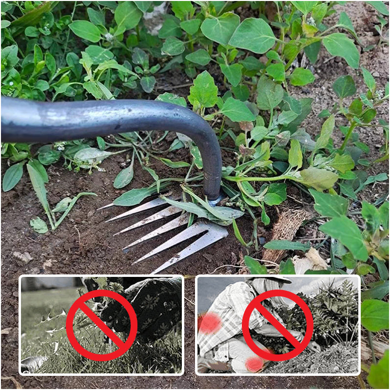 🌱 Herramienta manual para extraer malas hierbas, ideal para césped y jardín