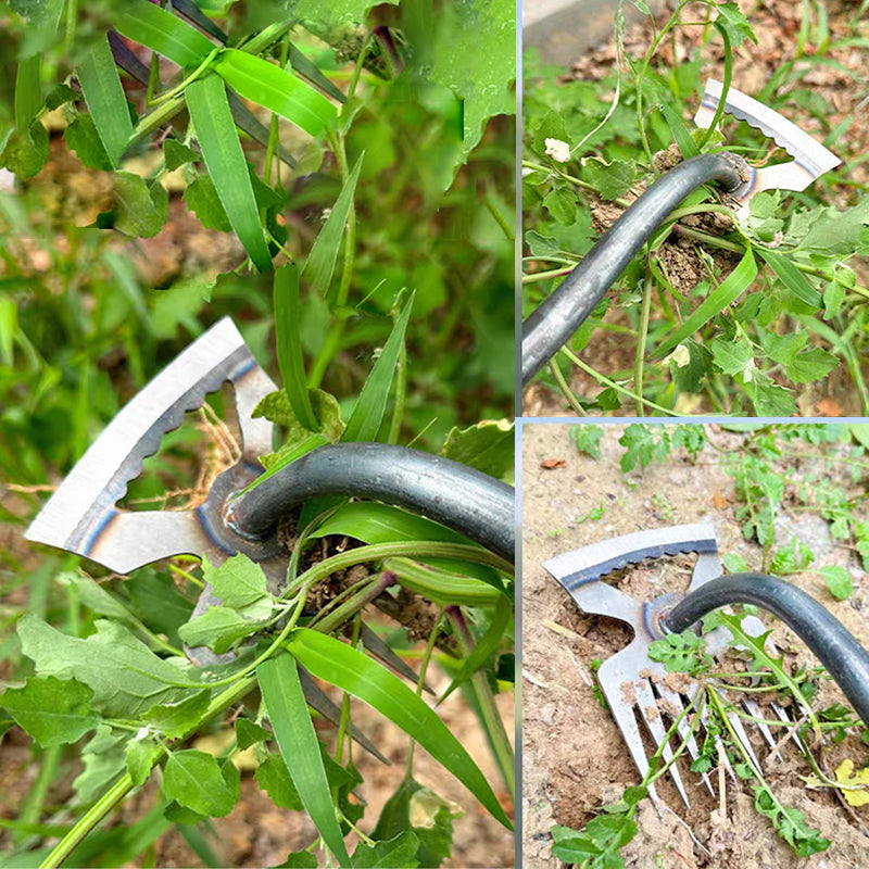 🌱 Herramienta manual para extraer malas hierbas, ideal para césped y jardín