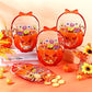 🔥🍬🎃 Bolsas de regalo de Halloween, bolsas transparentes con cierre en forma de calabaza🎁