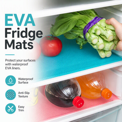 🧊 ¡50% DE DESCUENTO AHORA! 🛡️ Protectores impermeables para estantes del refrigerador – Antideslizantes, fáciles de limpiar y aptos para alimentos – Mantienen los estantes frescos y organizados ✨