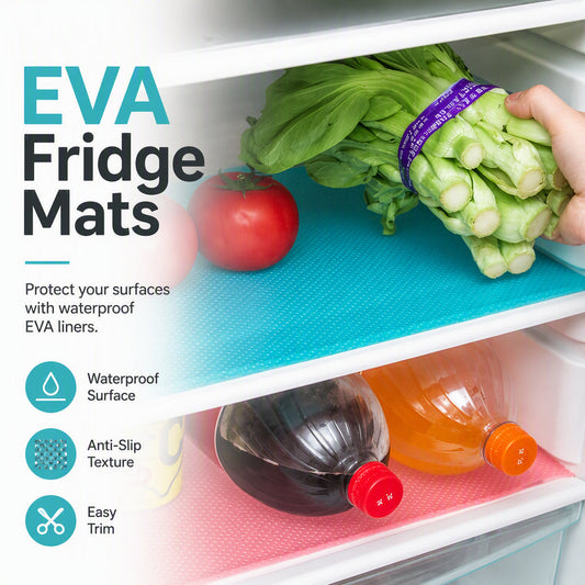🧊 ¡50% DE DESCUENTO AHORA! 🛡️ Protectores impermeables para estantes del refrigerador – Antideslizantes, fáciles de limpiar y aptos para alimentos – Mantienen los estantes frescos y organizados ✨