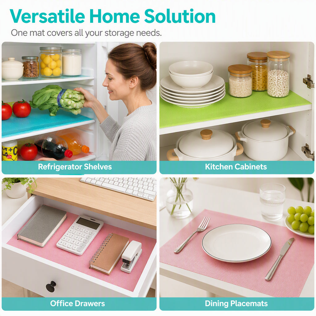 🧊 ¡50% DE DESCUENTO AHORA! 🛡️ Protectores impermeables para estantes del refrigerador – Antideslizantes, fáciles de limpiar y aptos para alimentos – Mantienen los estantes frescos y organizados ✨