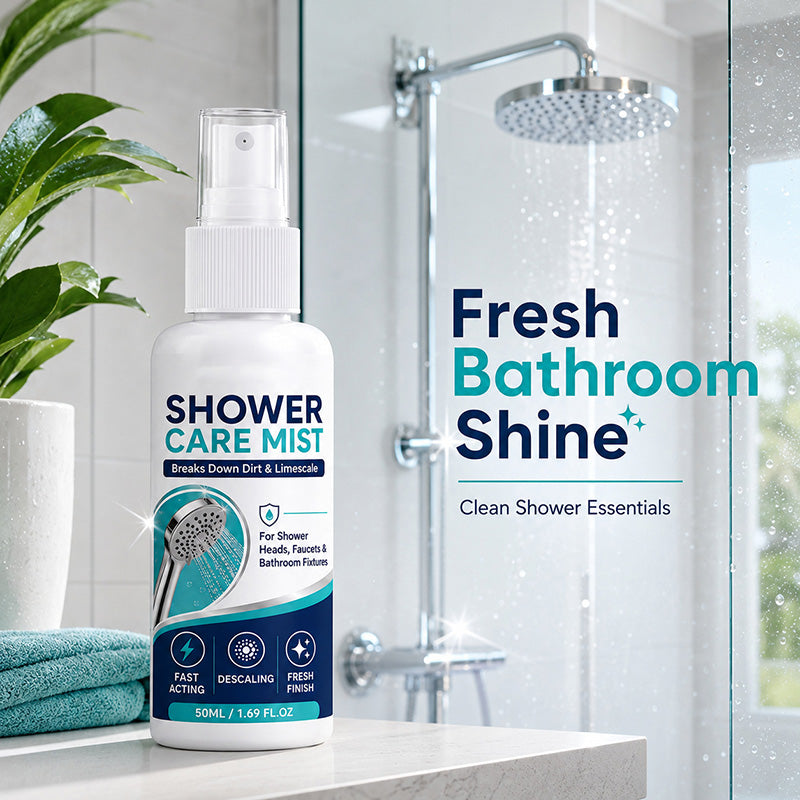 🚿✨Spray quitacal para ducha de acción rápida: elimina depósitos minerales persistentes y manchas de agua dura. Recupera el brillo y el flujo del agua, ¡solo rocía y limpia! 🧼💪