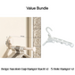 Soporte para perchas plegable, extensible con ventosas
