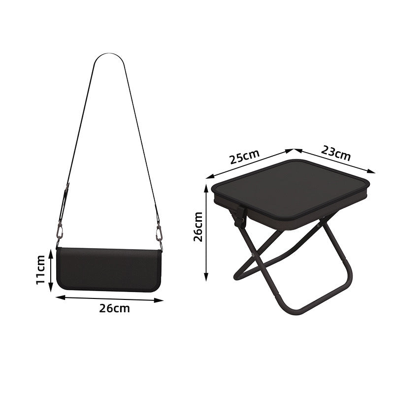 Taburete plegable portátil con diseño de bolso