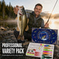 Calendario de Adviento de Navidad con señuelos de pesca, set de caja sorpresa con minnow, popper y cucharas