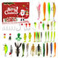 Calendario de Adviento de Navidad con señuelos de pesca, set de caja sorpresa con minnow, popper y cucharas