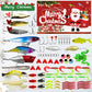 Calendario de Adviento de Navidad con señuelos de pesca, set de caja sorpresa con minnow, popper y cucharas