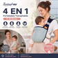 🎉 Rebajas 2026 — ¡Más de 30.000 unidades vendidas! 👶 Portabebés transpirable 4 en 1 – Para 0-36 meses, uso en posición delantera/trasera, orientado hacia adentro/hacia afuera – ¡Comodidad de manos libres para padres y bebés! ✨