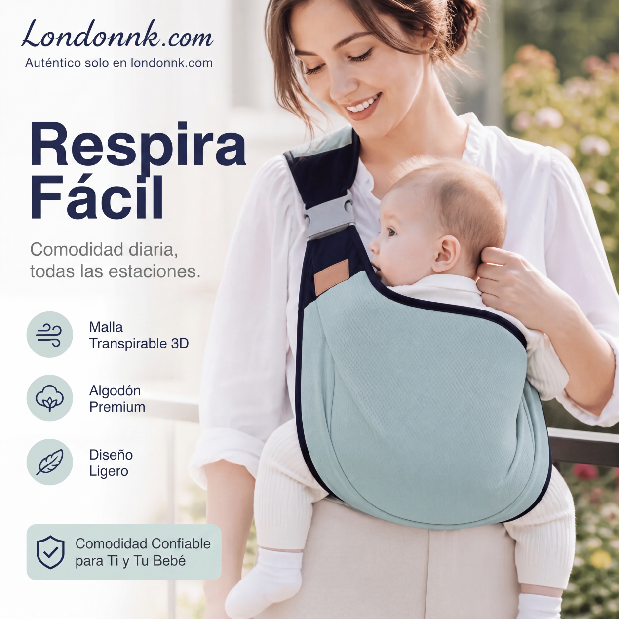 🎉 Rebajas 2026 — ¡Más de 30.000 unidades vendidas! 👶 Portabebés transpirable 4 en 1 – Para 0-36 meses, uso en posición delantera/trasera, orientado hacia adentro/hacia afuera – ¡Comodidad de manos libres para padres y bebés! ✨