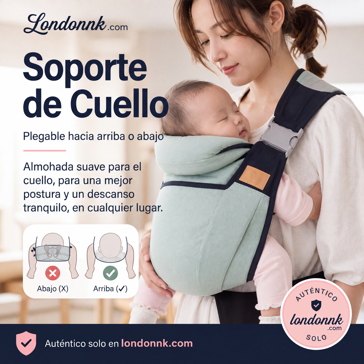 🎉 Rebajas 2026 — ¡Más de 30.000 unidades vendidas! 👶 Portabebés transpirable 4 en 1 – Para 0-36 meses, uso en posición delantera/trasera, orientado hacia adentro/hacia afuera – ¡Comodidad de manos libres para padres y bebés! ✨
